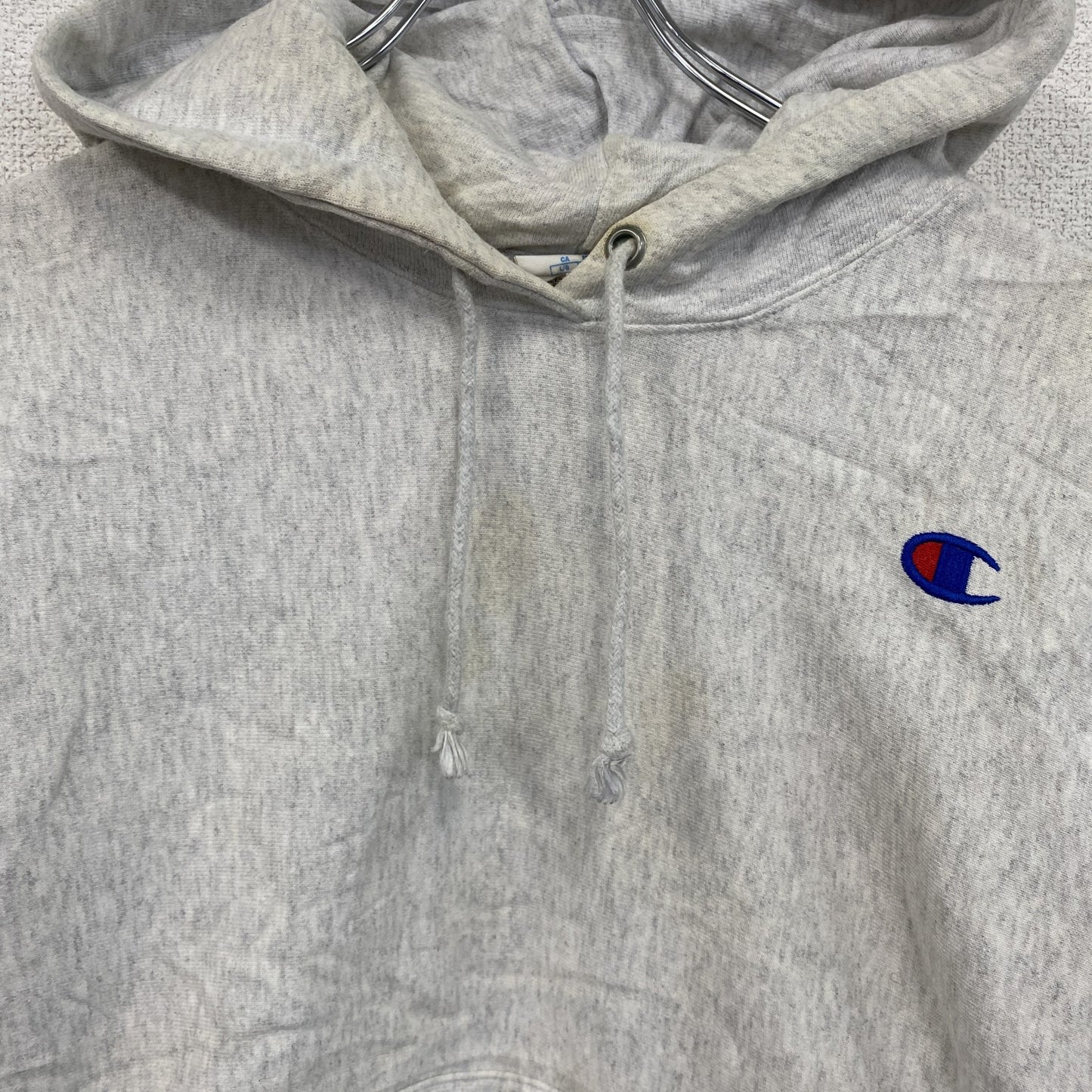 Champion　チャンピオン　リバースウィーブ　スウェットパーカー/フーディー　ヘビーウエイト　現行　灰色　グレー　Lサイズ