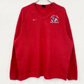 90s　NIKE　ナイキ　コットンニットセーター　ヴィンテージ　赤　レッド　XLサイズ