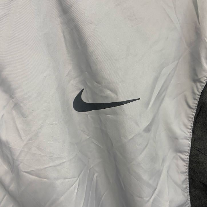 NIKE GOLF　ナイキゴルフ　長袖ハーフジップジャケット　ワンポイント　灰色　グレー　バイカラー　Lサイズ