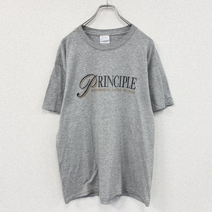 Hanes　ヘインズ　半袖プリントTシャツ　灰色　グレー　Mサイズ　