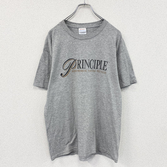 Hanes　ヘインズ　半袖プリントTシャツ　灰色　グレー　Mサイズ　