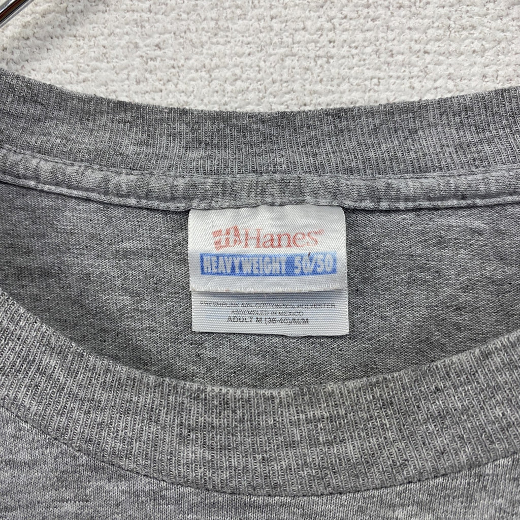 Hanes　ヘインズ　半袖プリントTシャツ　灰色　グレー　Mサイズ　