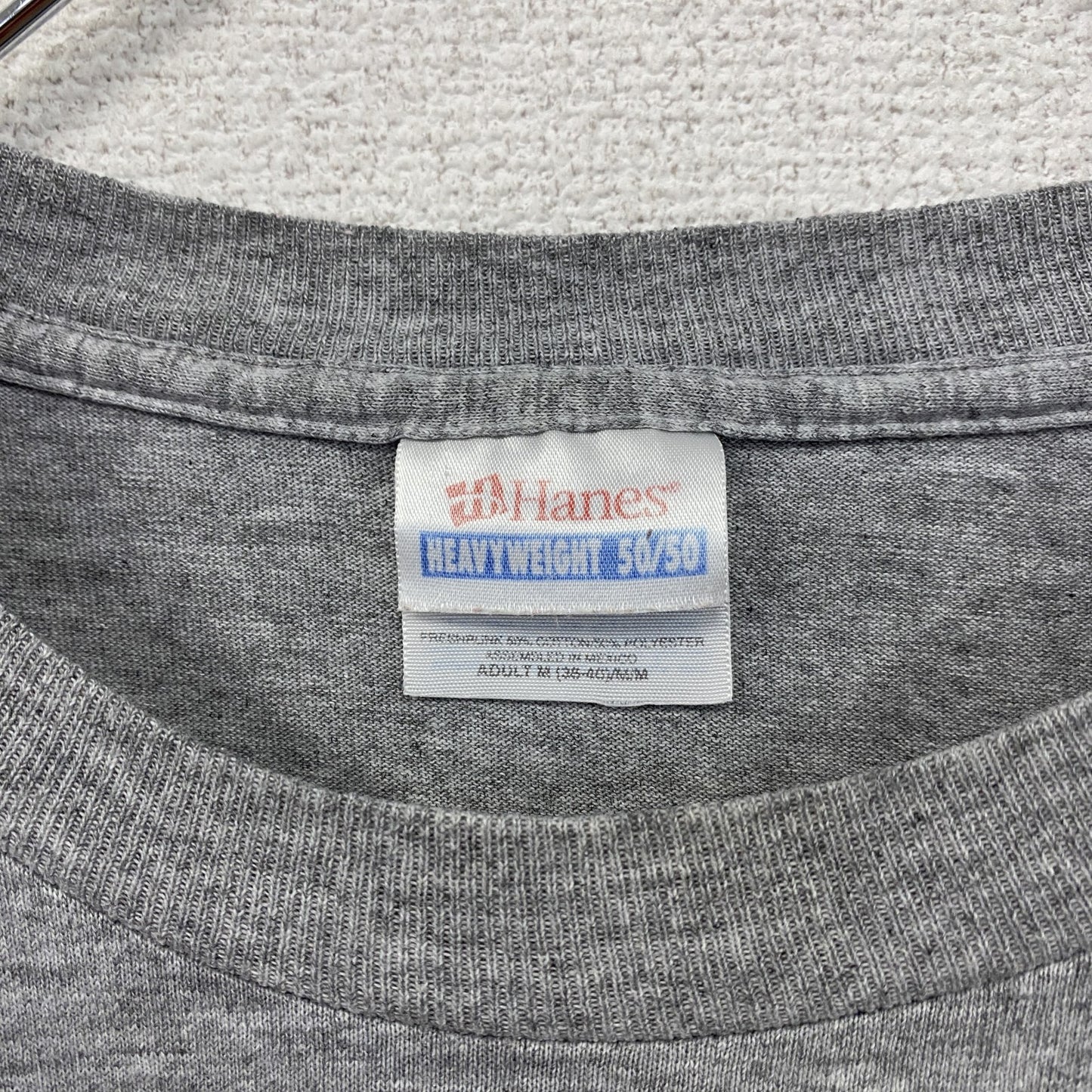 Hanes　ヘインズ　半袖プリントTシャツ　灰色　グレー　Mサイズ　