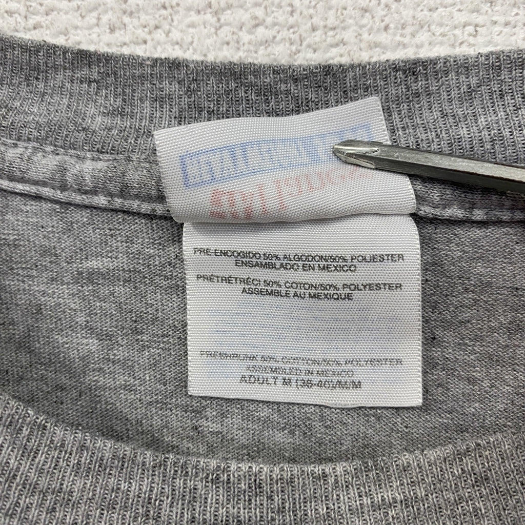 Hanes　ヘインズ　半袖プリントTシャツ　灰色　グレー　Mサイズ　