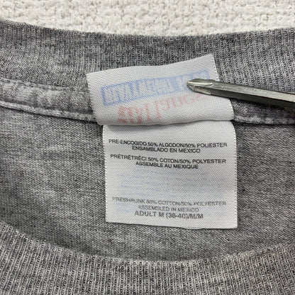 Hanes　ヘインズ　半袖プリントTシャツ　灰色　グレー　Mサイズ　