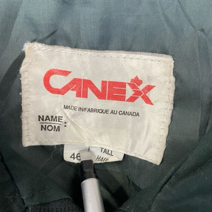 古着 used　CANEX　長袖フルジップワークジャケット　スイングトップ　シンプル　深緑　ノームコア　カナダ製　XLサイズ