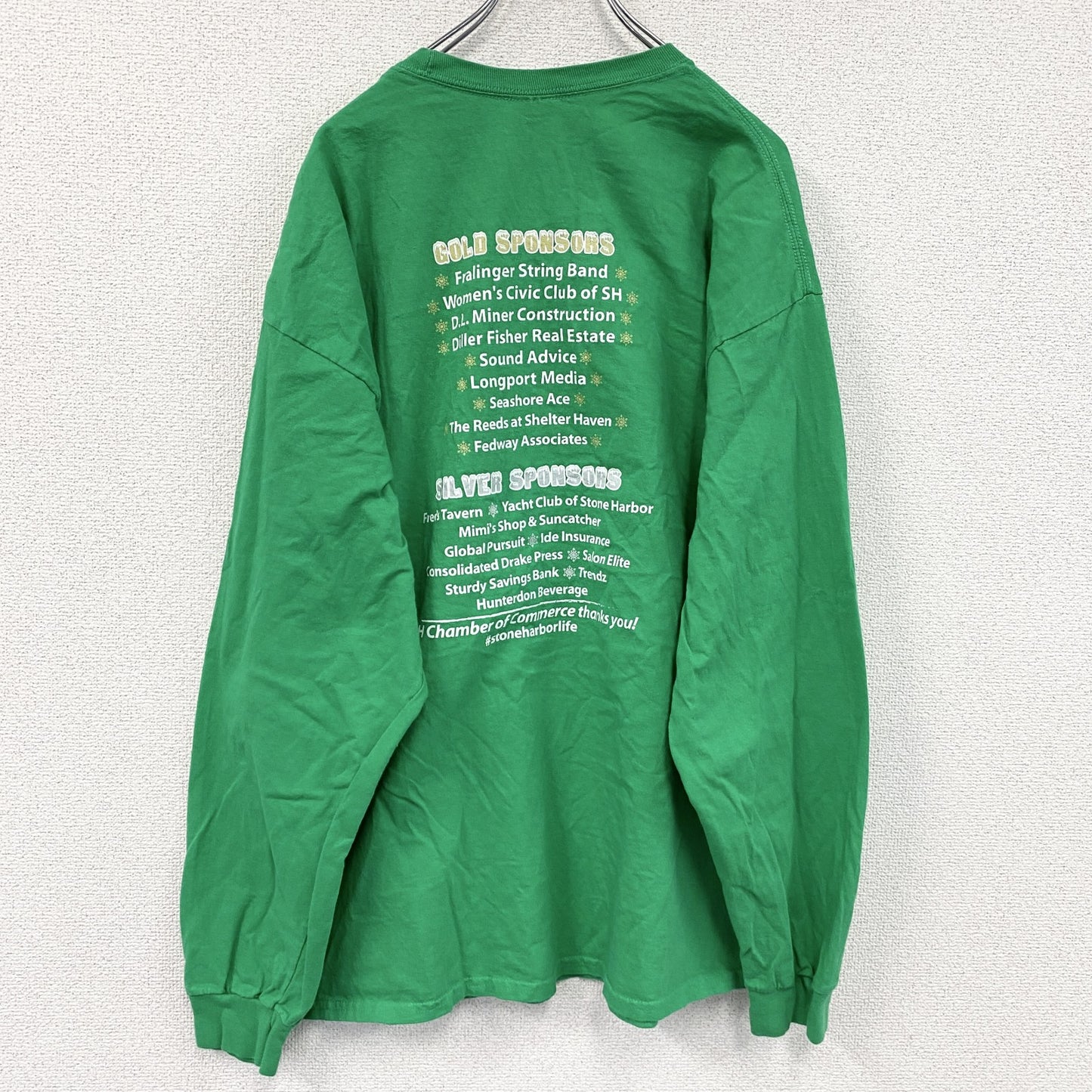 GILDAN　ギルダン　長袖Tシャツ/ロンT　緑　グリーン　2XLサイズ