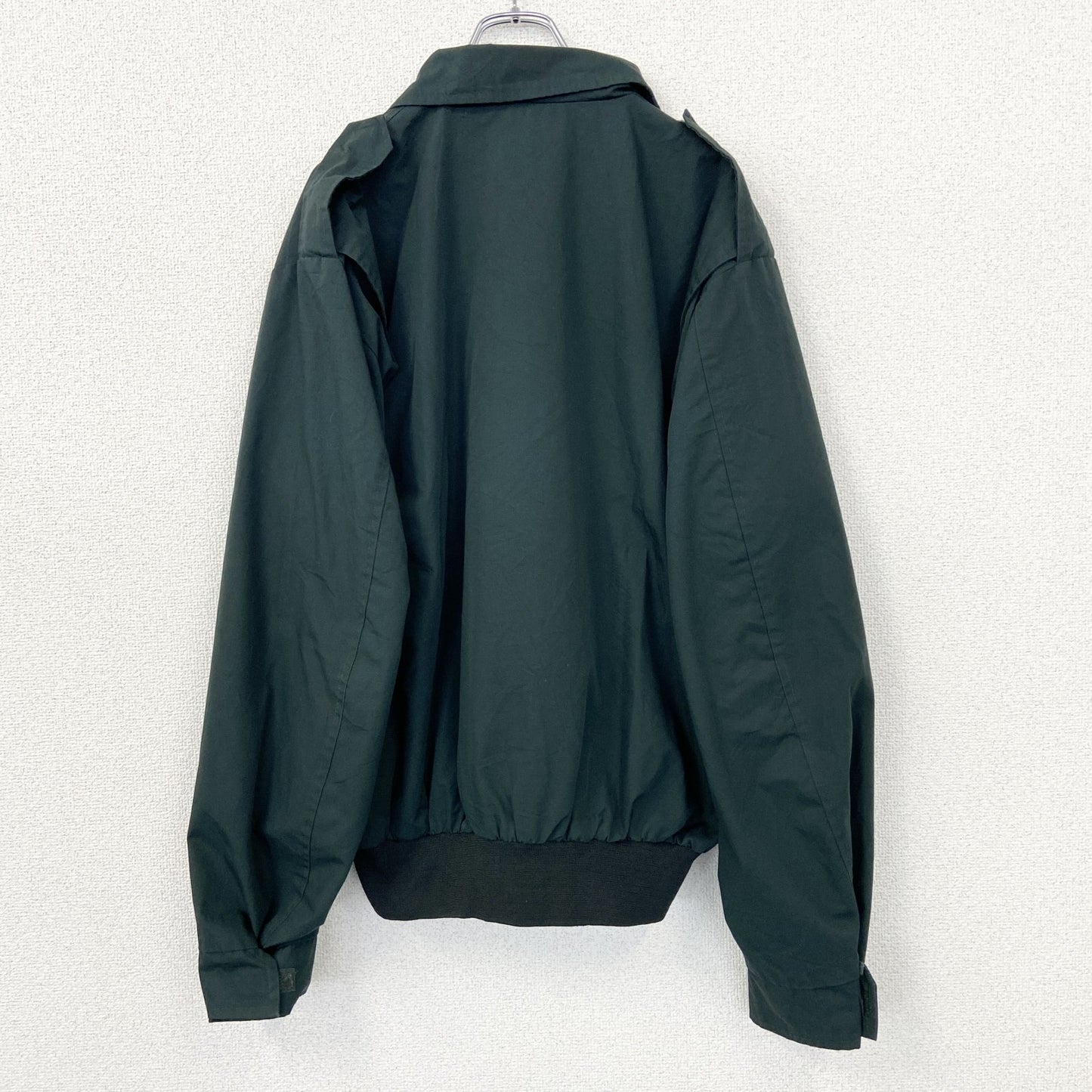 古着 used　CANEX　長袖フルジップワークジャケット　スイングトップ　シンプル　深緑　ノームコア　カナダ製　XLサイズ