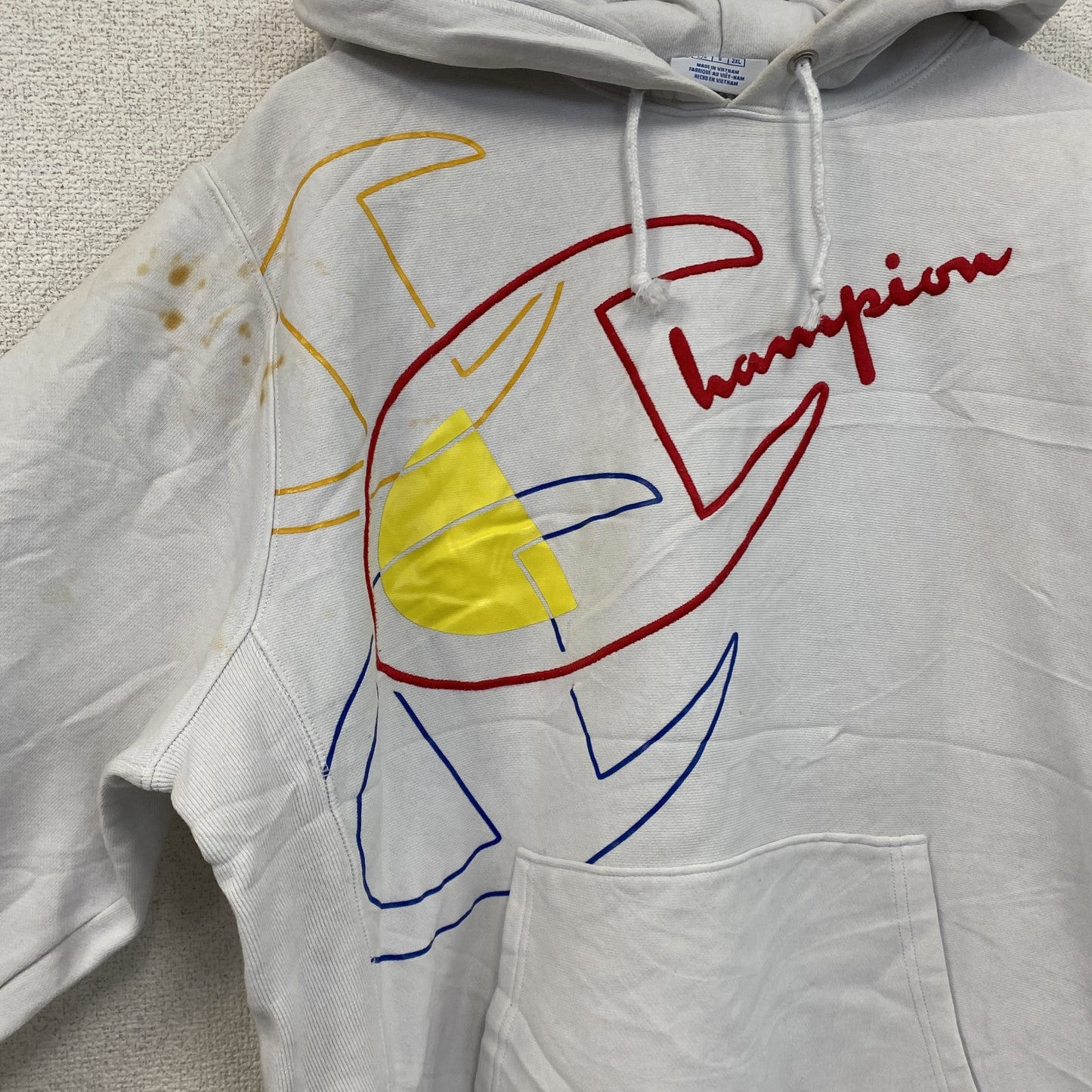 Champion　チャンピオン　リバースウィーブ　スウェットパーカー/フーディー　白　ホワイト　Lサイズ