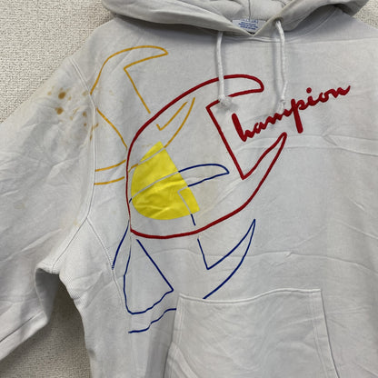 Champion　チャンピオン　リバースウィーブ　スウェットパーカー/フーディー　白　ホワイト　Lサイズ