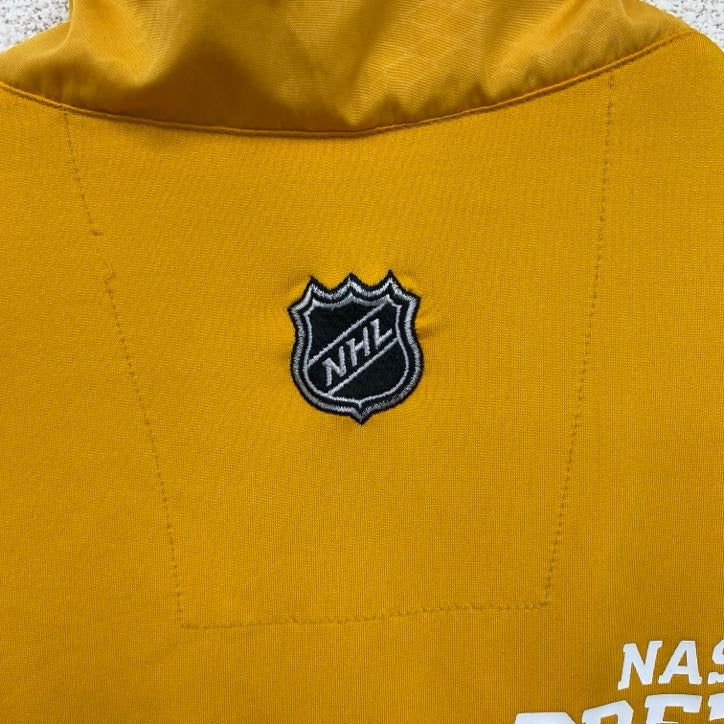 reebok　リーボック　プルオーバージャケット　ハーフジップ　プレデターズ　NHL　黄　イエロー　Mサイズ