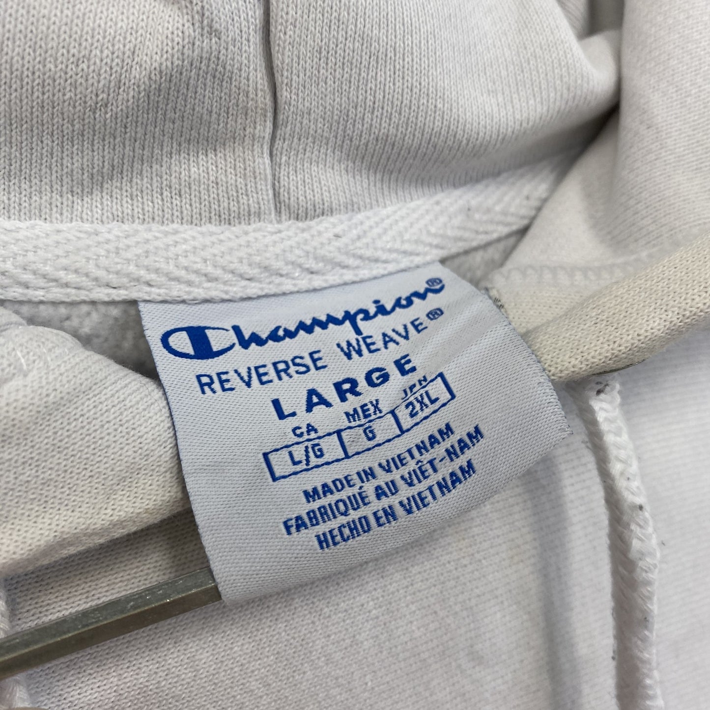 Champion　チャンピオン　リバースウィーブ　スウェットパーカー/フーディー　白　ホワイト　Lサイズ