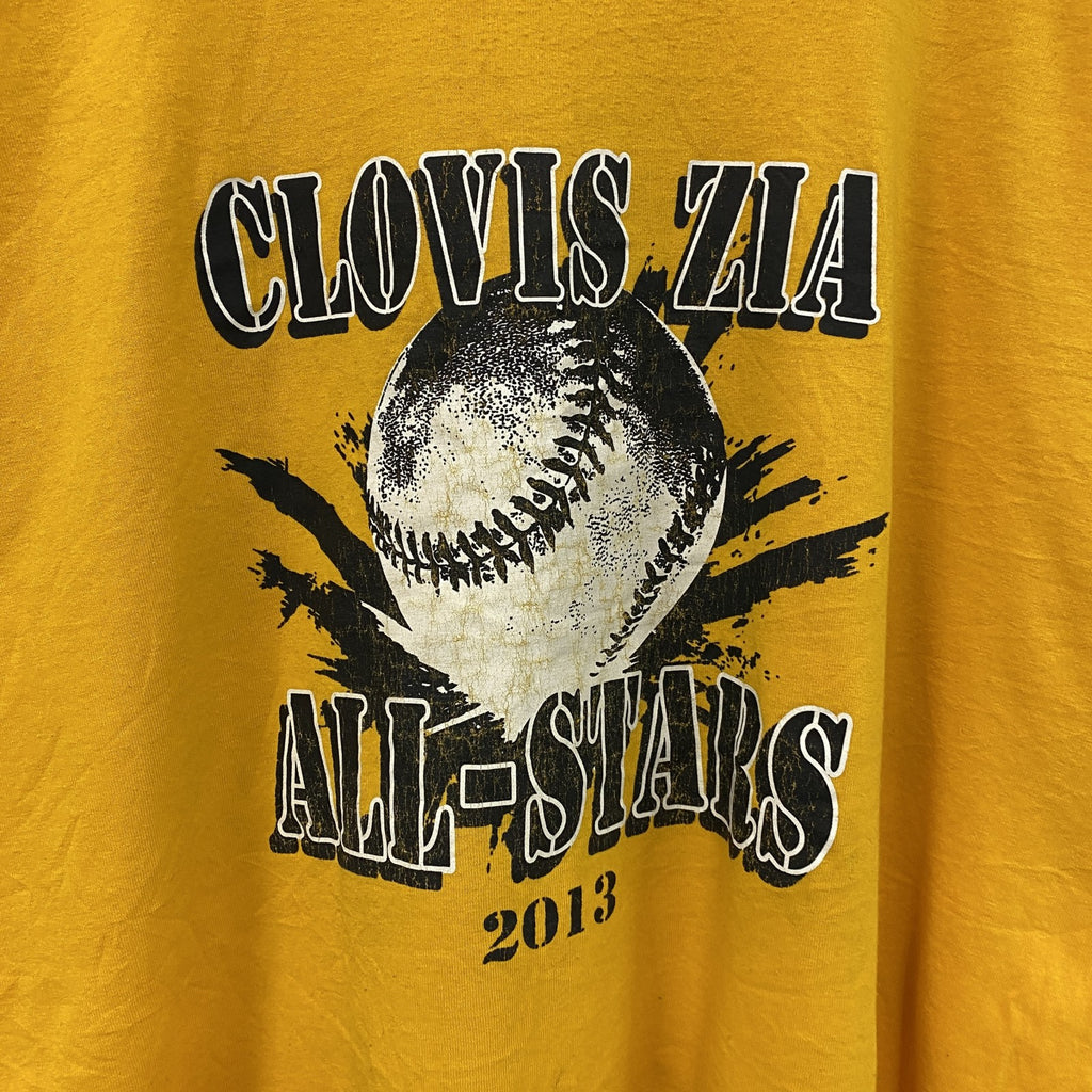GILDAN　ギルダン　半袖プリントTシャツ　黄色　イエロー　2XLサイズ