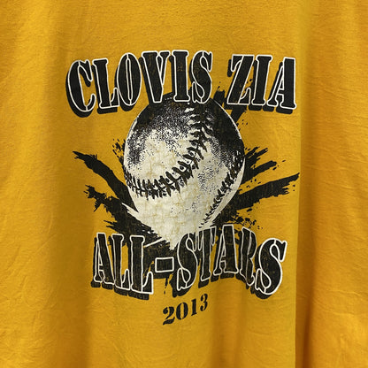 GILDAN　ギルダン　半袖プリントTシャツ　黄色　イエロー　2XLサイズ