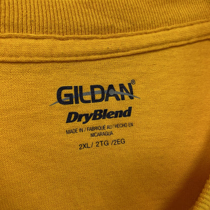 GILDAN　ギルダン　半袖プリントTシャツ　黄色　イエロー　2XLサイズ