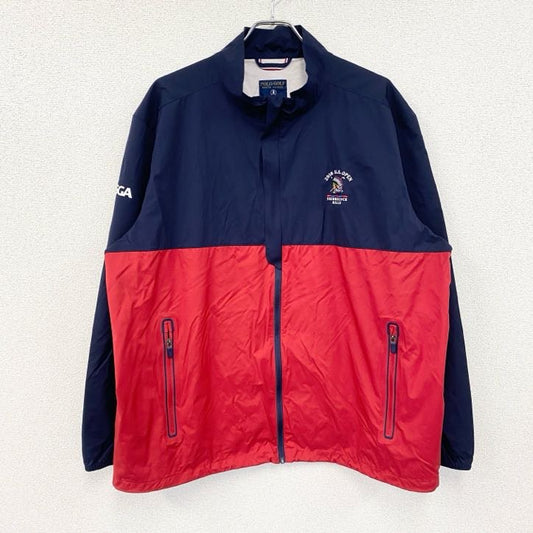 POLO GOLF　ポロゴルフ　ラルフローレン　ナイロンジャケット　紺　ネイビー　赤　レッド　2XLサイズ