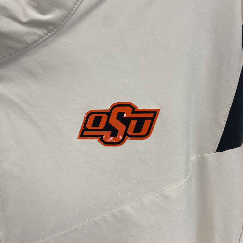 NIKE　ナイキ　プルオーバージャケット　ハーフジップ　OSU　白　ホワイト　2XLサイズ