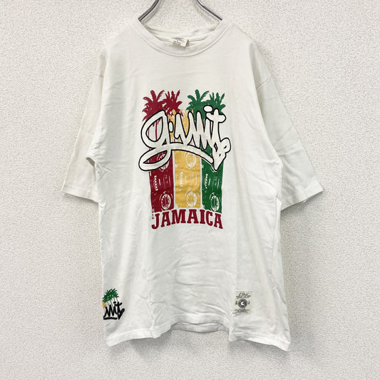G unit　半袖プリントTシャツ　白　ホワイト　Lサイズ