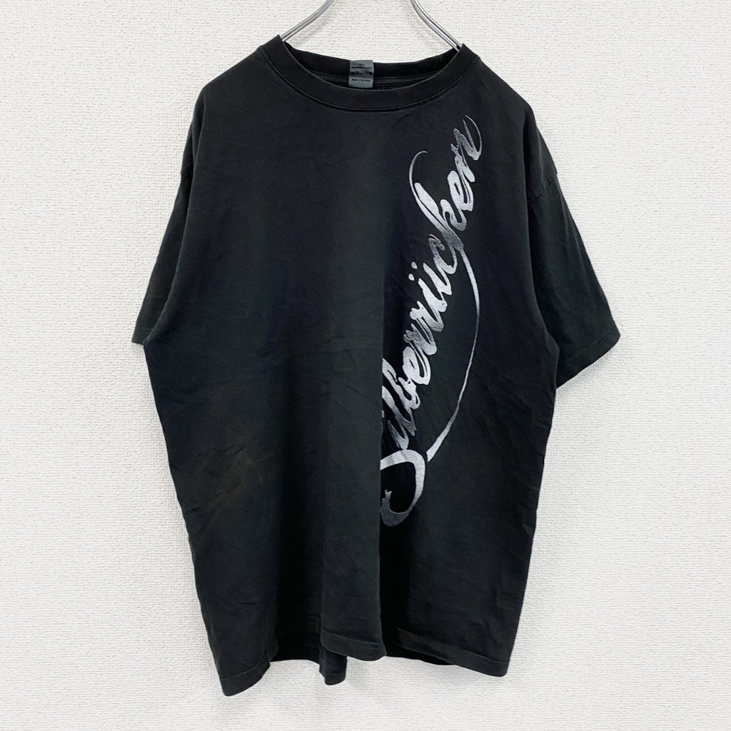 SILVERRUCKEN　ゴリラ　半袖アニマルプリントTシャツ　黒　ブラック　XLサイズ