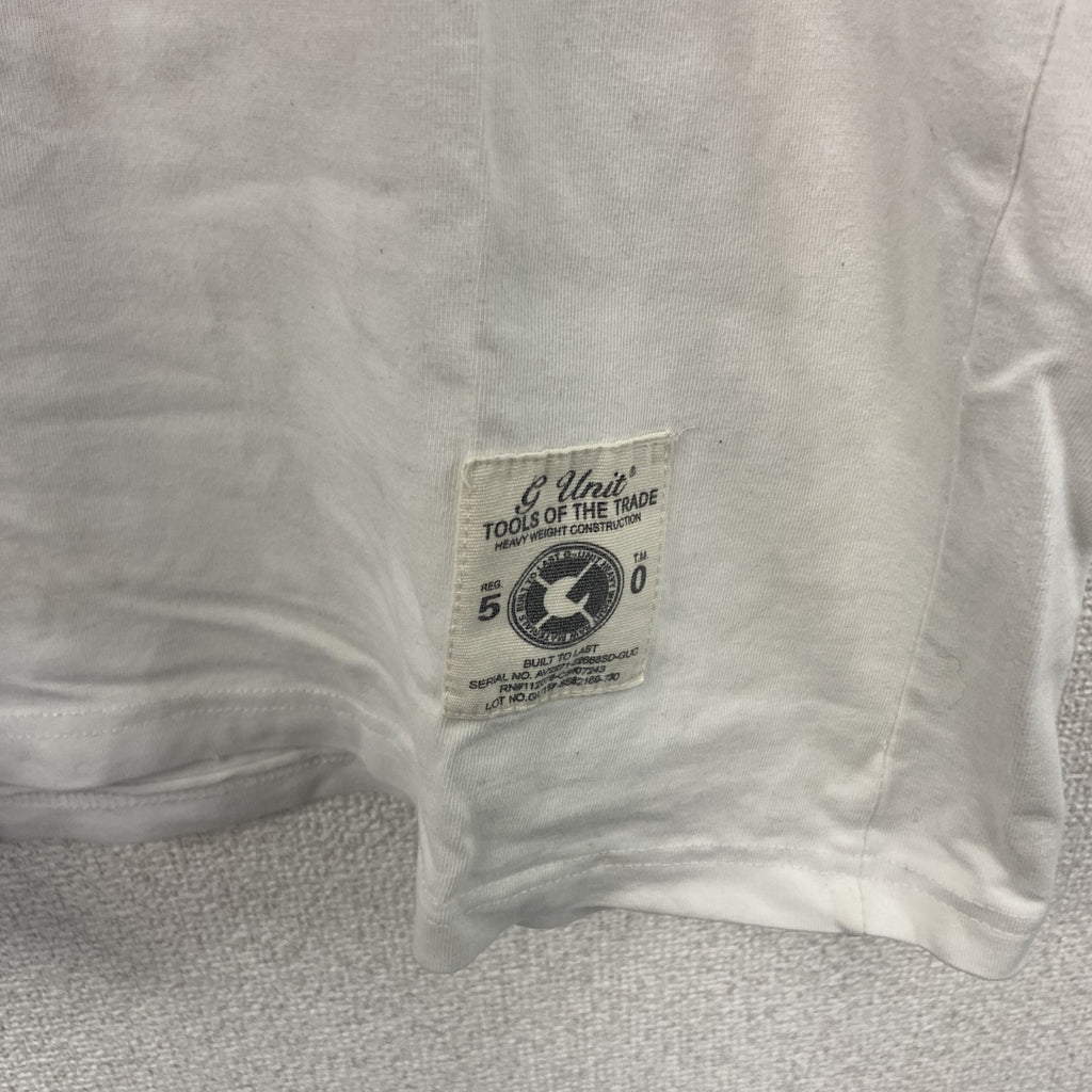 G unit　半袖プリントTシャツ　白　ホワイト　Lサイズ