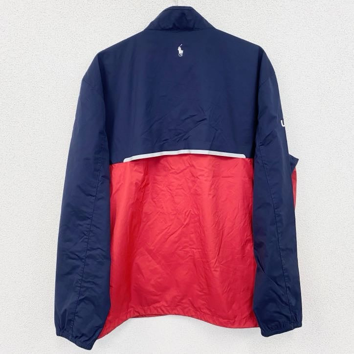POLO GOLF　ポロゴルフ　ラルフローレン　ナイロンジャケット　紺　ネイビー　赤　レッド　2XLサイズ