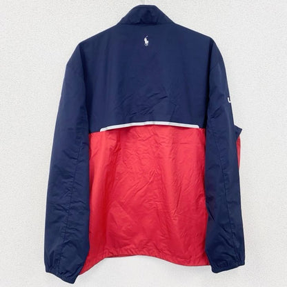 POLO GOLF　ポロゴルフ　ラルフローレン　ナイロンジャケット　紺　ネイビー　赤　レッド　2XLサイズ