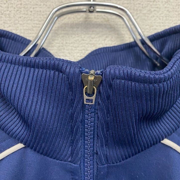 90s　adidas　アディダス　トラックジャケット/ジャージ　ヴィンテージ　刺繍ロゴ　紺　ネイビー　2XLサイズ