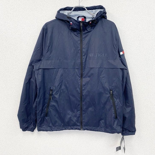 TOMMY HILFIGER　トミーヒルフィガー　フルジップナイロンジャケット　紺　ネイビー　Lサイズ