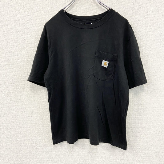 Carhartt　カーハート　LOOSE FIT　半袖Tシャツ　胸タグ　ワンポイント　クルーネック　黒　ブラック　Mサイズ