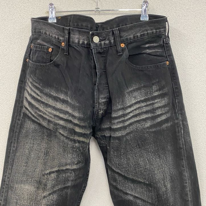 90s　Levi’s　リーバイス　501　ブラックデニムパンツ/ジーンズ　ボタンフライ　ヴィンテージ　W34サイズ