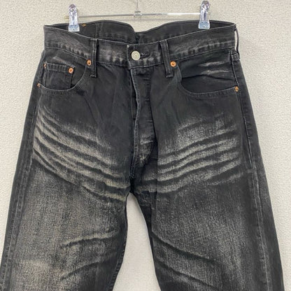 90s　Levi’s　リーバイス　501　ブラックデニムパンツ/ジーンズ　ボタンフライ　ヴィンテージ　W34サイズ