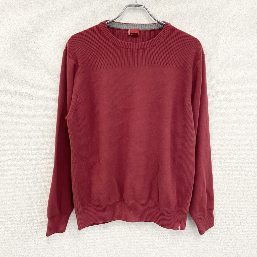 Levi’s　リーバイス　コットンニットセーター　赤　レッド　XLサイズ