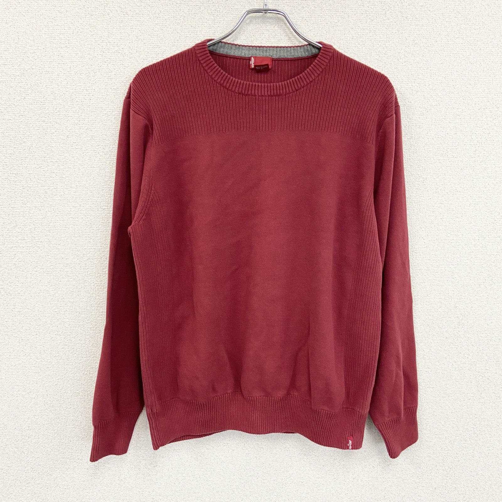 Levi’s　リーバイス　コットンニットセーター　赤　レッド　XLサイズ