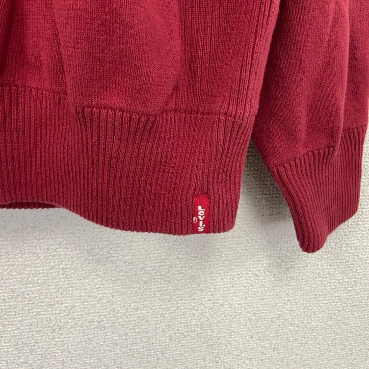 Levi’s　リーバイス　コットンニットセーター　赤　レッド　XLサイズ
