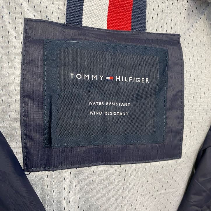 TOMMY HILFIGER　トミーヒルフィガー　フルジップナイロンジャケット　紺　ネイビー　Lサイズ