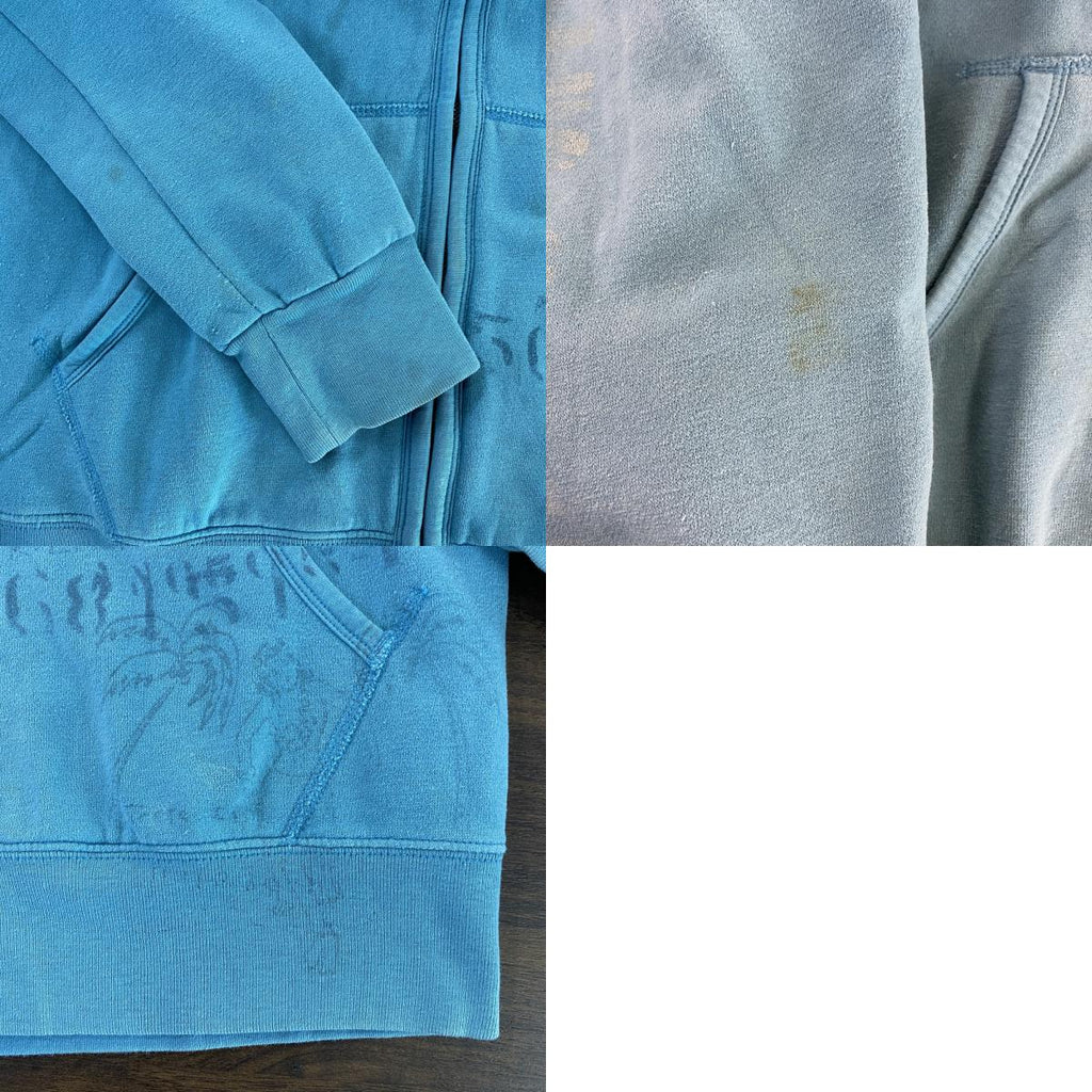 DENIM&SUPPLY RALPH LAUREN　ラルフローレン　フルジップスウェットパーカー/フーディー　水色　ブルー　Sサイズ