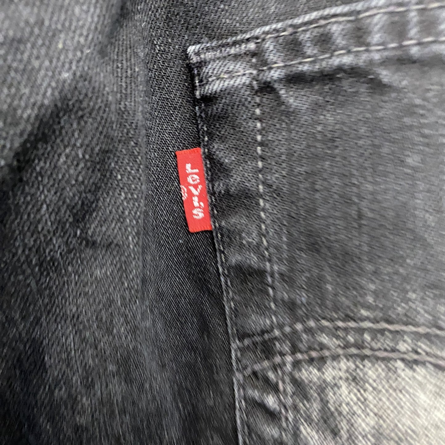 90s　Levi’s　リーバイス　501　ブラックデニムパンツ/ジーンズ　ボタンフライ　ヴィンテージ　W34サイズ