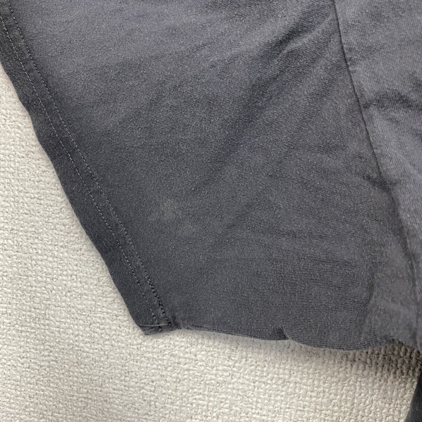 B&C　半袖プリントTシャツ　フェード　英字プリント　ビッグデザイン　クルーネック　黒　ブラック　2XLサイズ