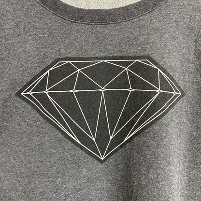 Diamond　ダイヤモンド　スウェット/トレーナー　デカロゴ　ビッグデザイン　クルーネック　ダークグレー