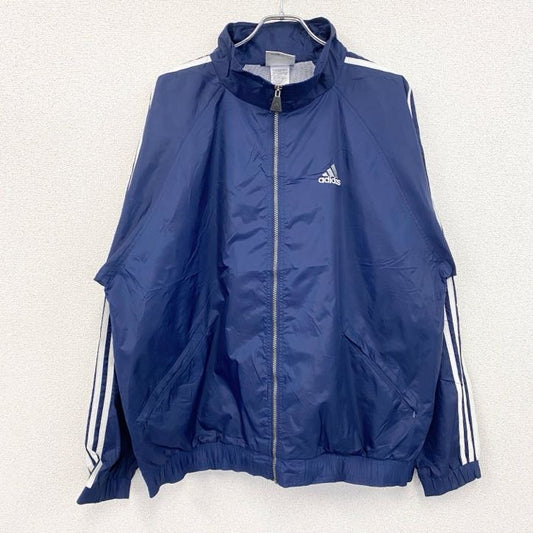 90s　adidas　アディダス　フルジップジャケット　ヴィンテージ　紺　ネイビー　XLサイズ