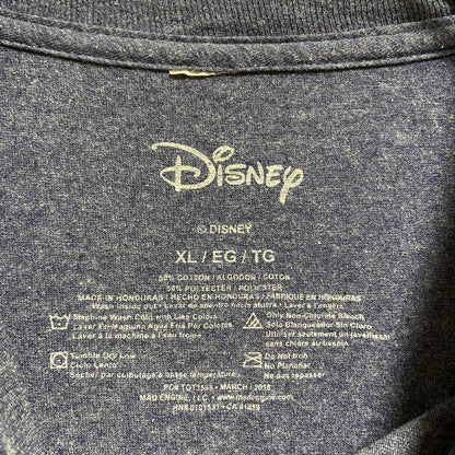 古着 used　Disney　ディズニー　Mickey mouse　ミッキーマウス　ドナルド　半袖プリントTシャツ　ネイビー