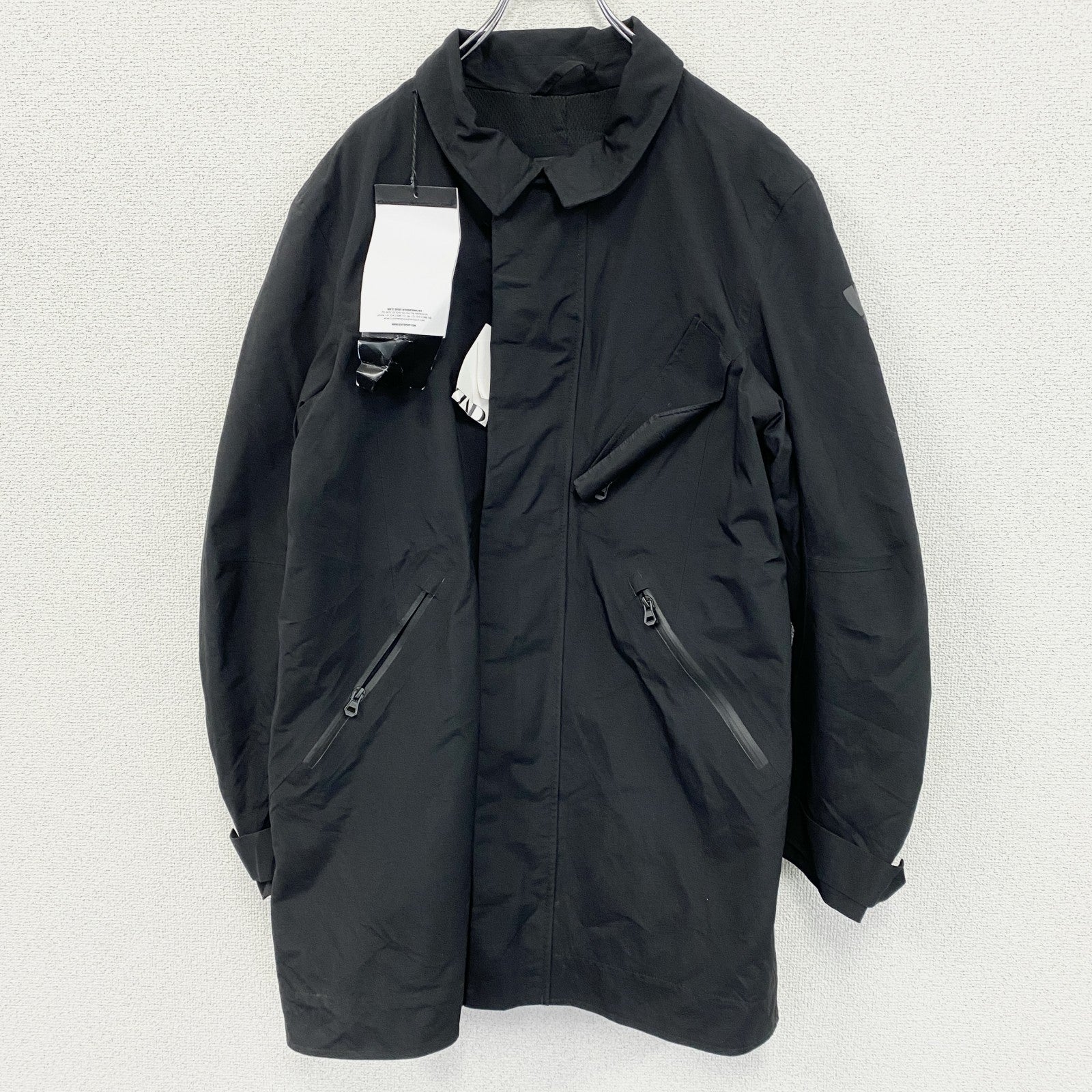 REV'IT×ZARA　レブイット　ザラ　モーターサイクルジャケット　モッズコート　タグ付き　ブラック　Lサイズ