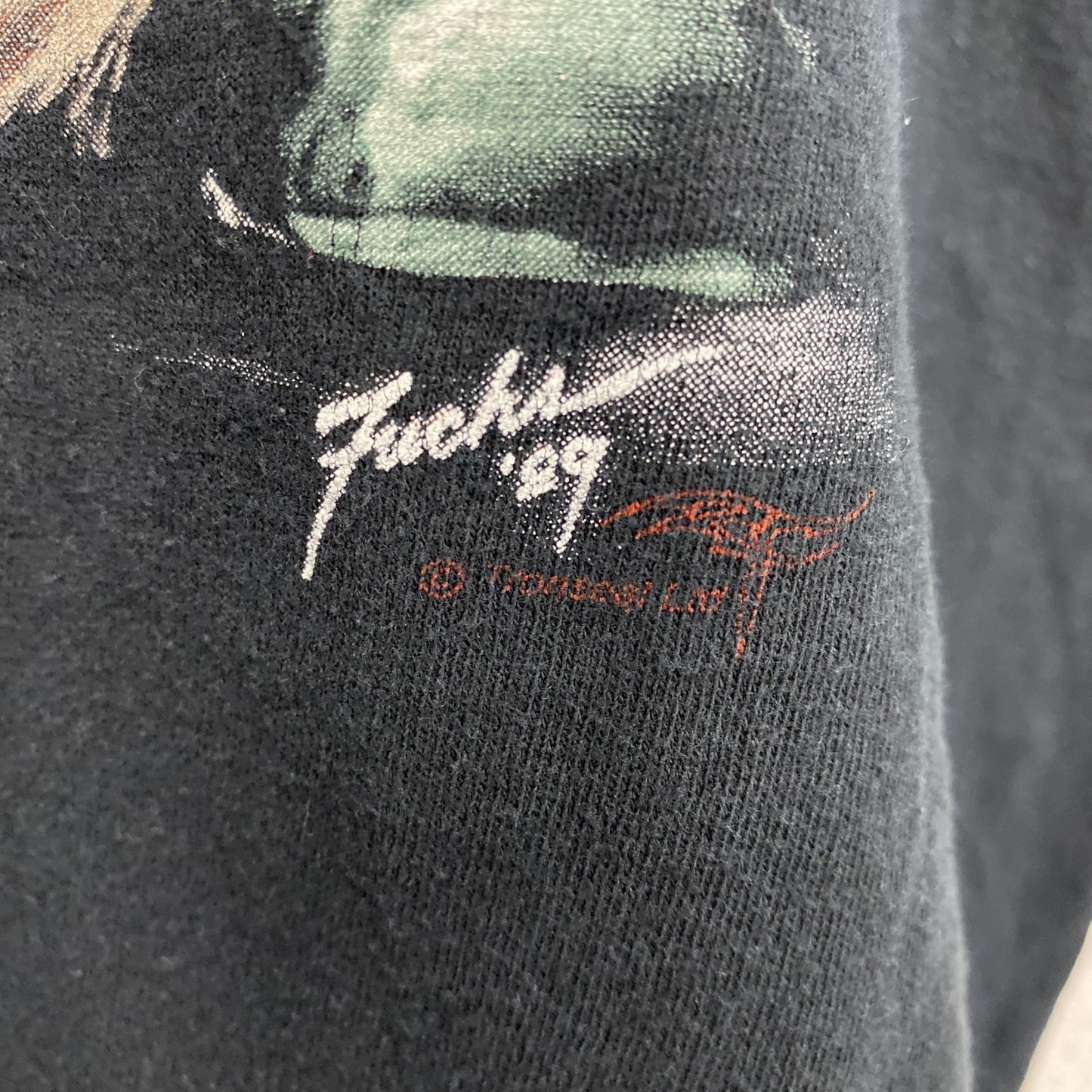 死神　半袖プリントTシャツ　黒　ブラック