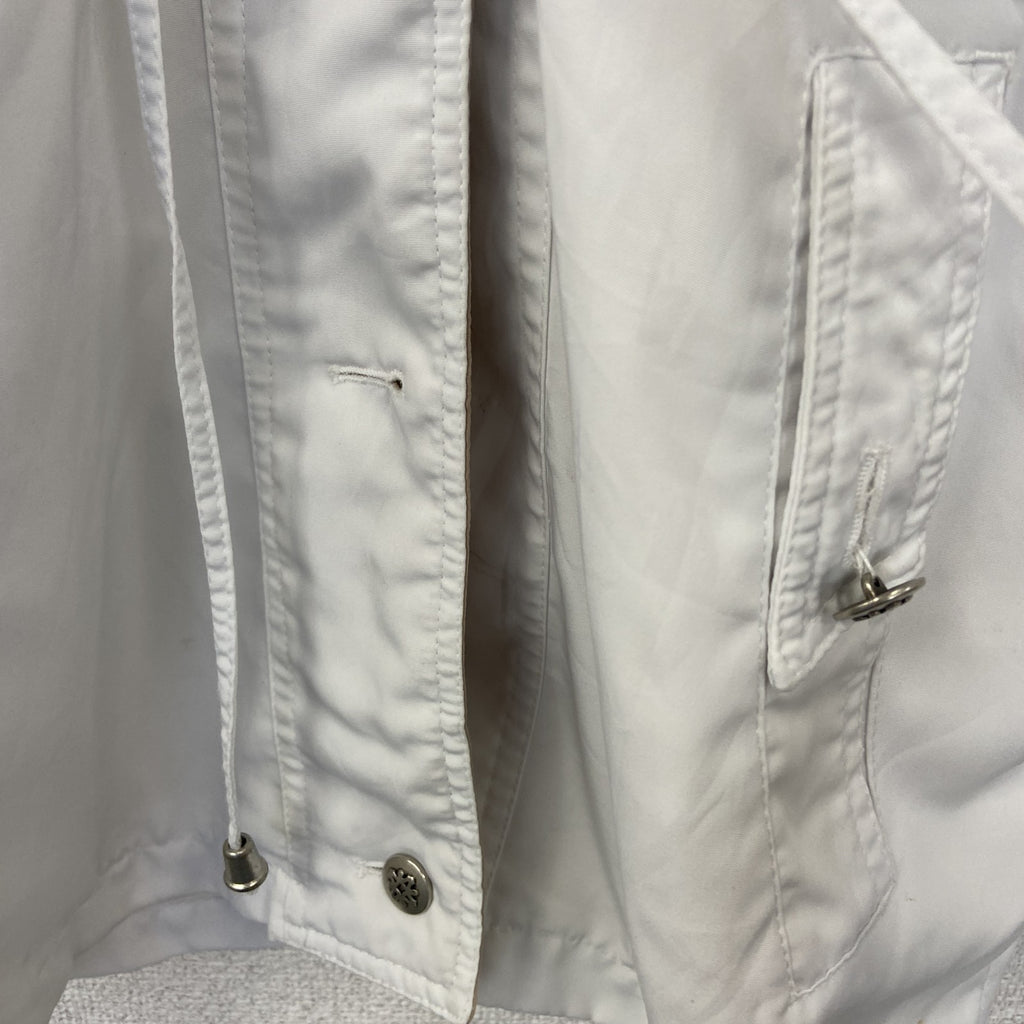 古着 used　NEWYORK CLASSIC　 ニューヨーク クラシック　長袖ハイネックブルゾン　無地　フーディー　白　Sサイズ