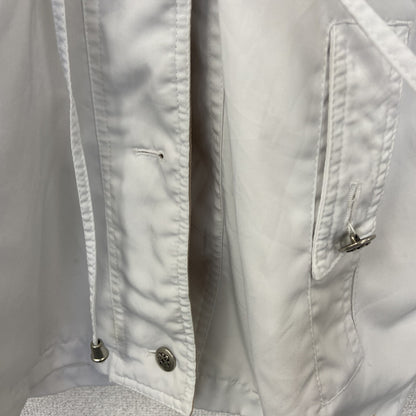 古着 used　NEWYORK CLASSIC　 ニューヨーク クラシック　長袖ハイネックブルゾン　無地　フーディー　白　Sサイズ