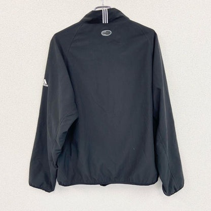 adidas　アディダス　プルオーバージャケット　ハーフジップ　黒　ブラック　Lサイズ