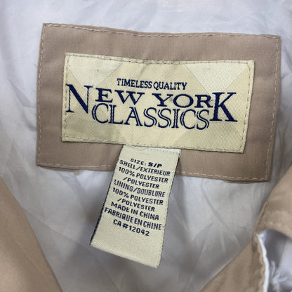 古着 used　NEWYORK CLASSIC　 ニューヨーク クラシック　長袖ハイネックブルゾン　無地　フーディー　白　Sサイズ