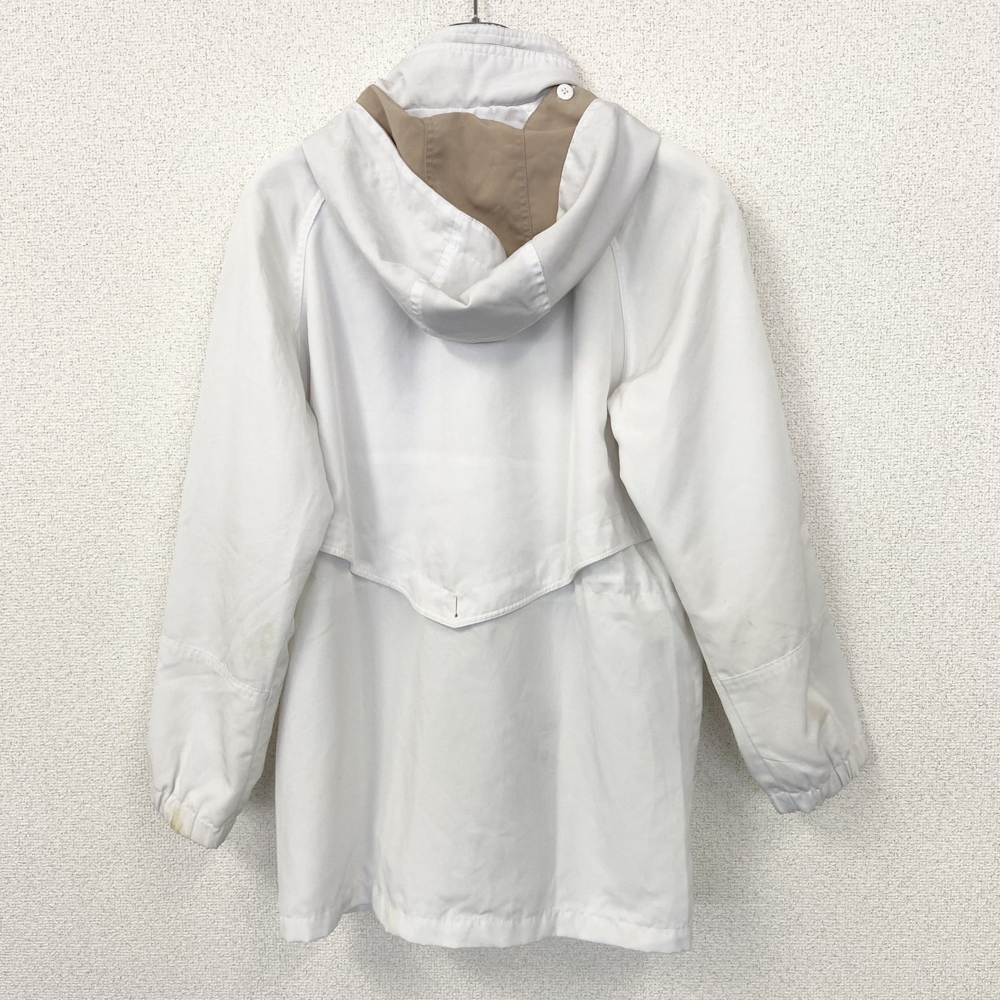 古着 used　NEWYORK CLASSIC　 ニューヨーク クラシック　長袖ハイネックブルゾン　無地　フーディー　白　Sサイズ