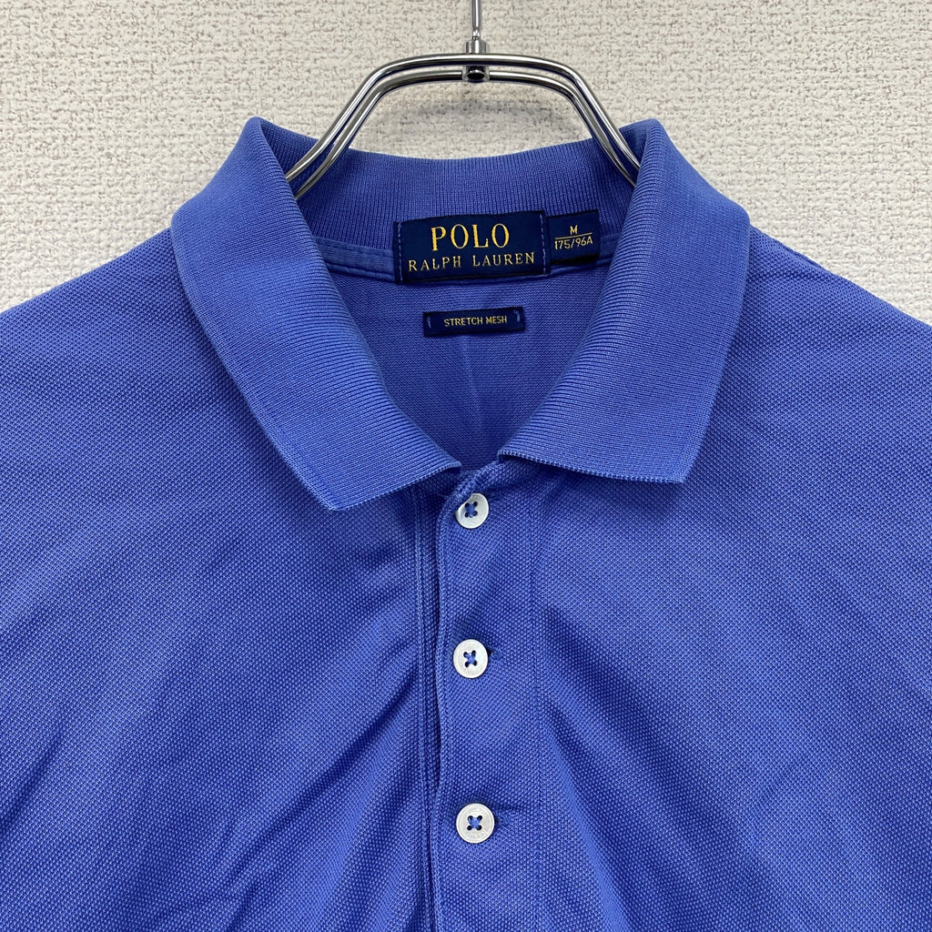 Polo Ralph Lauren　ラルフローレン　STRETCH MESH　半袖ポロシャツ　青　ブルー　Mサイズ