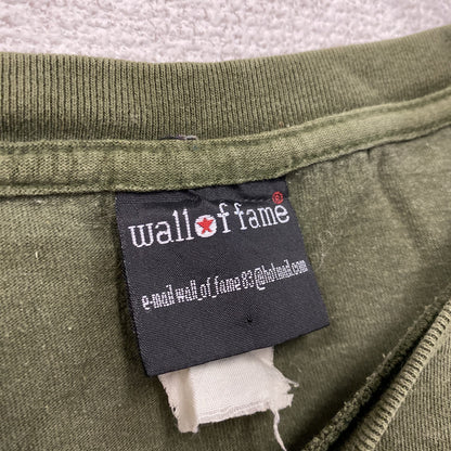 Wall Of Fame　大仏　半袖プリントTシャツ　カーキ